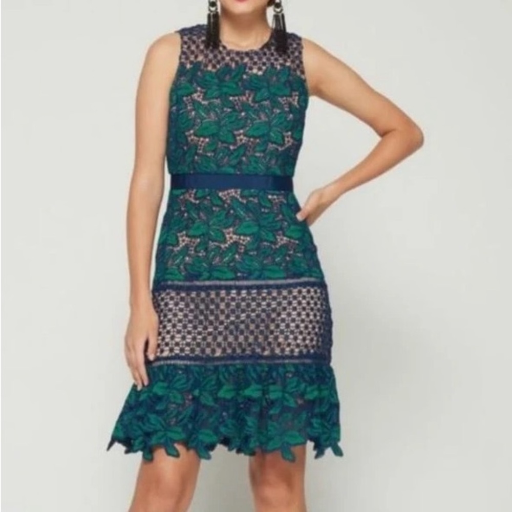 BELLE Badgley Mischka Lace Dress